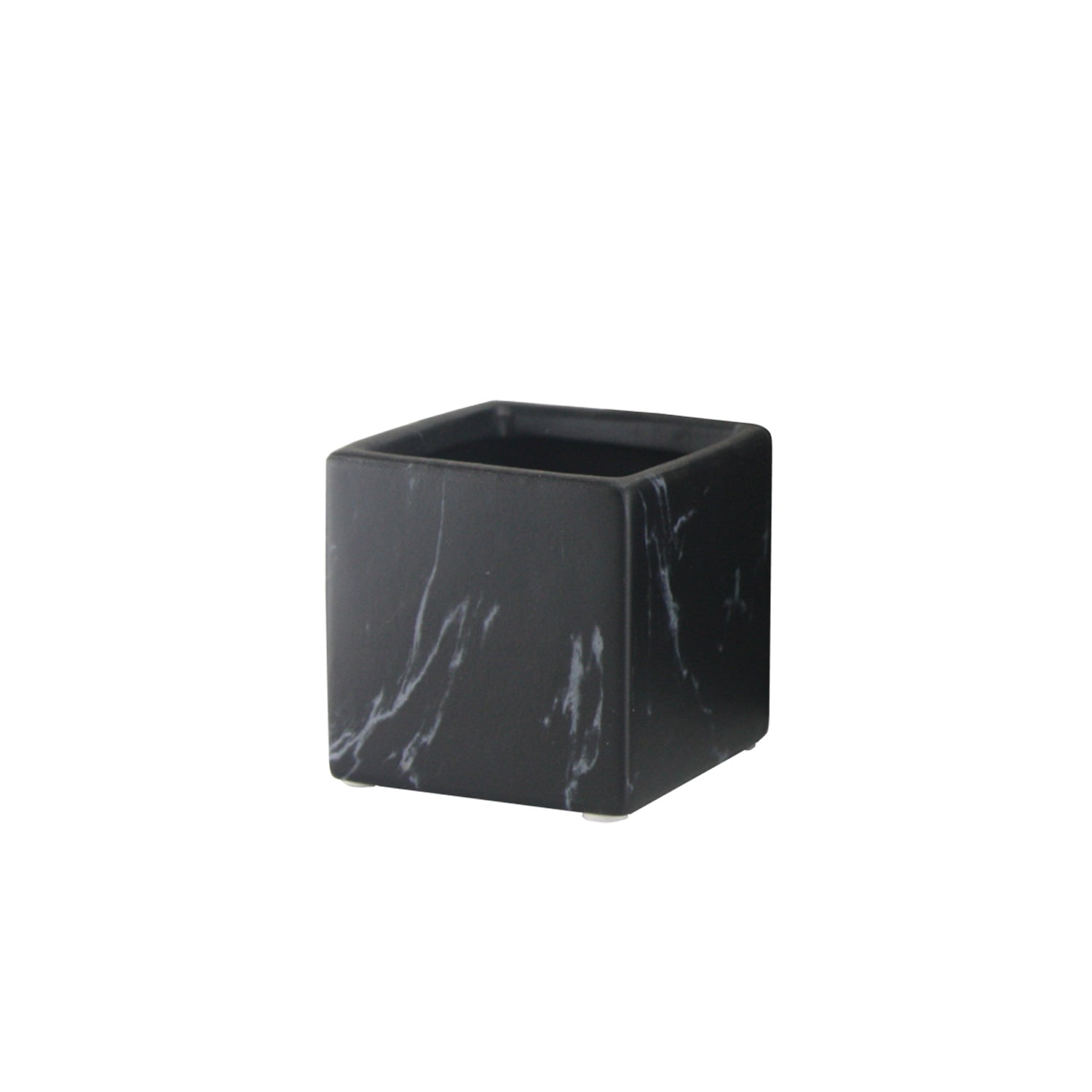 Galore Home Square vaso ceramica marmo orchidea