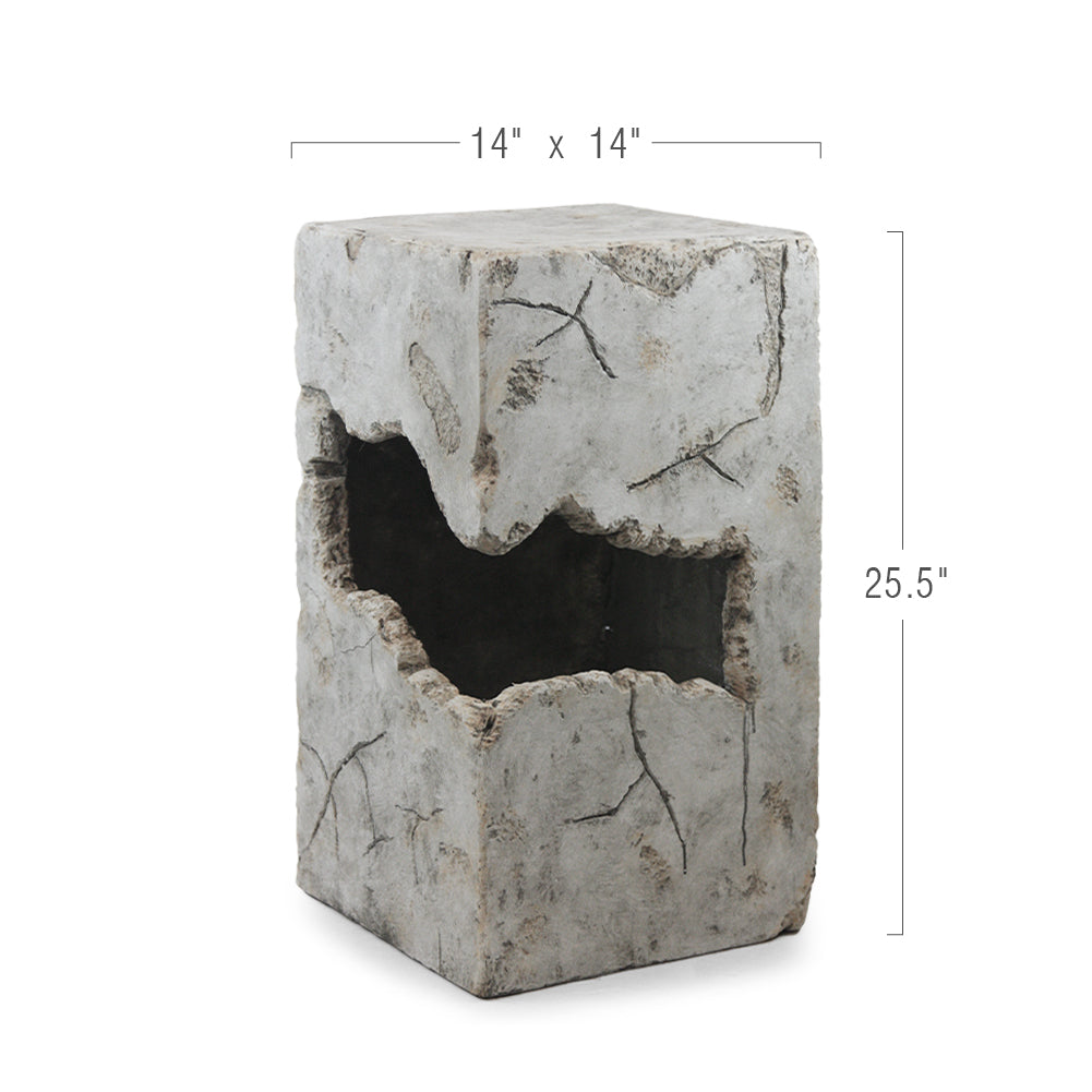 Galore Home Petros vaso da terra resina 65 cm