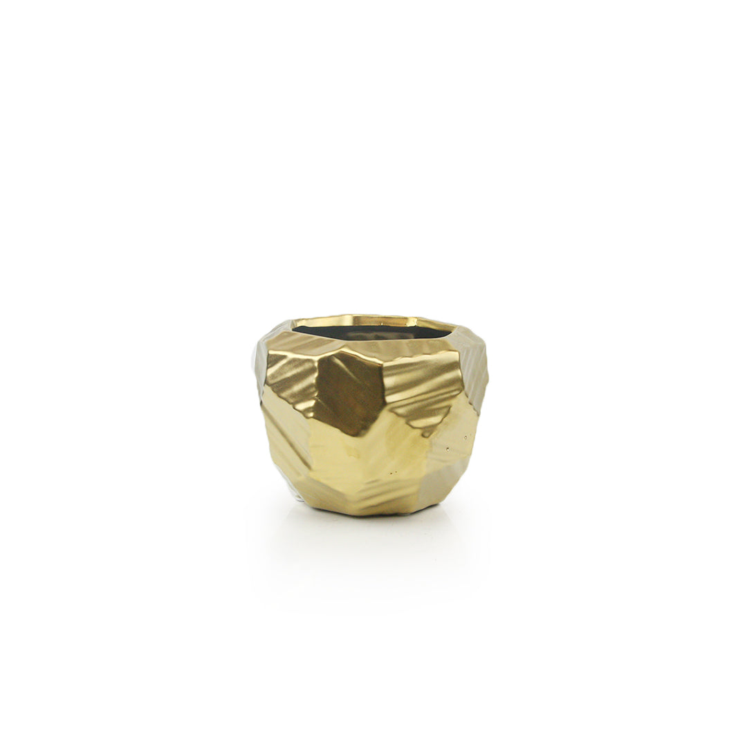 Galore Home Gloss vaso ceramica oro lucido