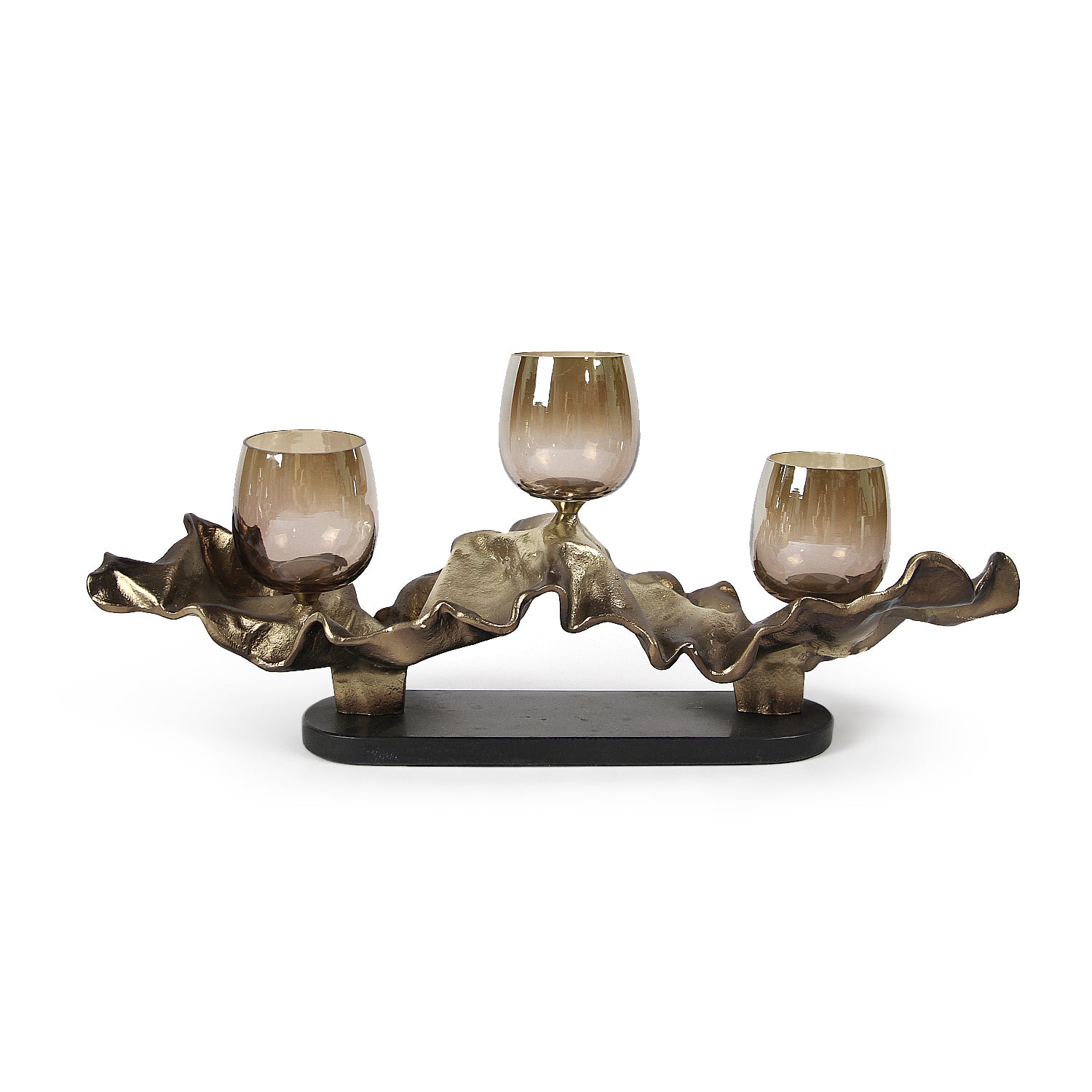 Galore Home Trinity Glow G31-9903 portacandele bronzo