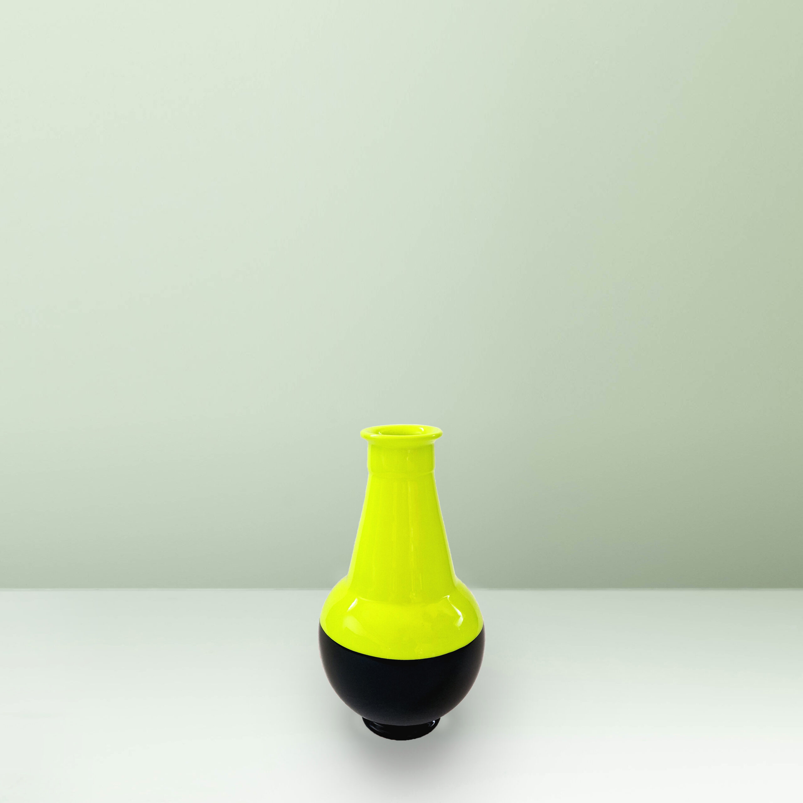 Ceramica Gatti 1928 Motor Valley Vaso Fluo Medio MV16 giallo nero
