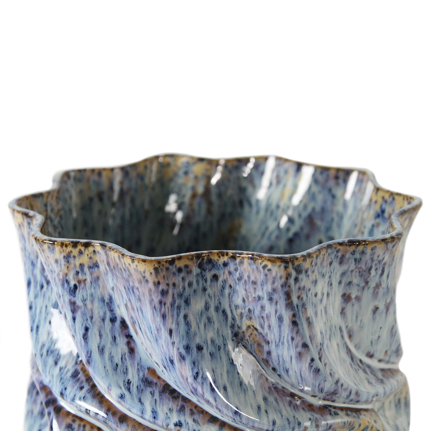 Galore Home Ocean Tides vaso blu ovale piccolo