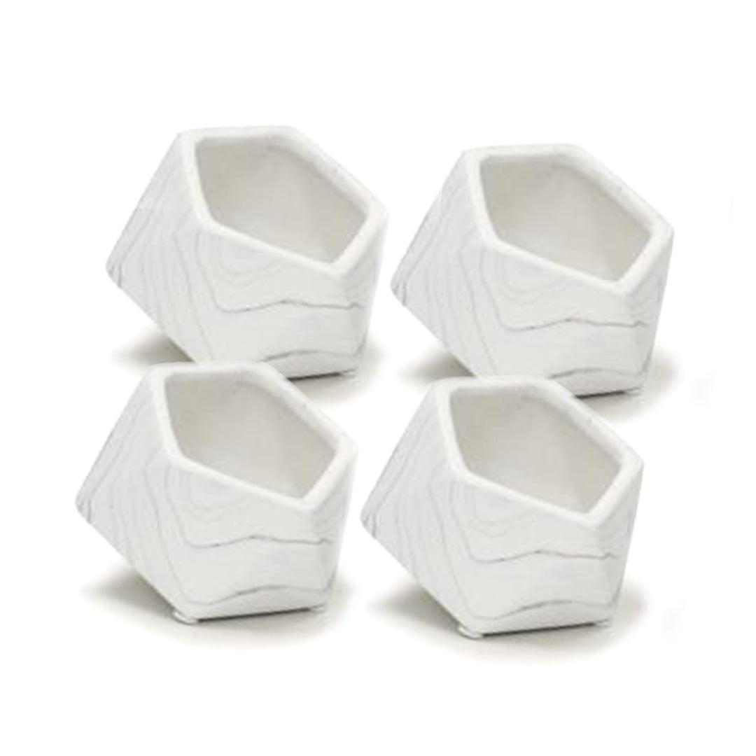 Galore Home Marble vaso ceramica bianco Small