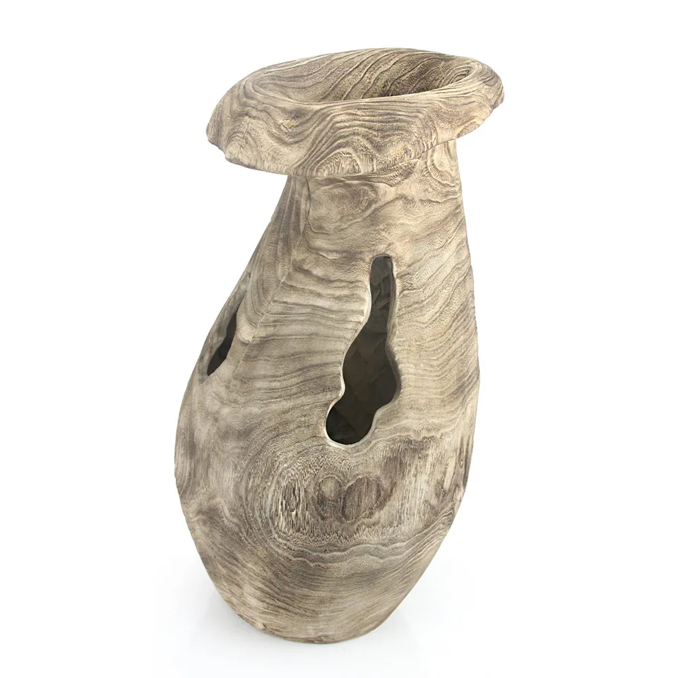 Galore Home Woodland Vaso Legno Fungo 59 cm