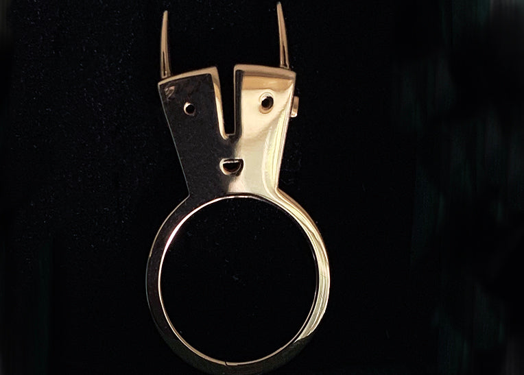 Cyrcus Design Anelo anello ottone oro giallo 40 mm