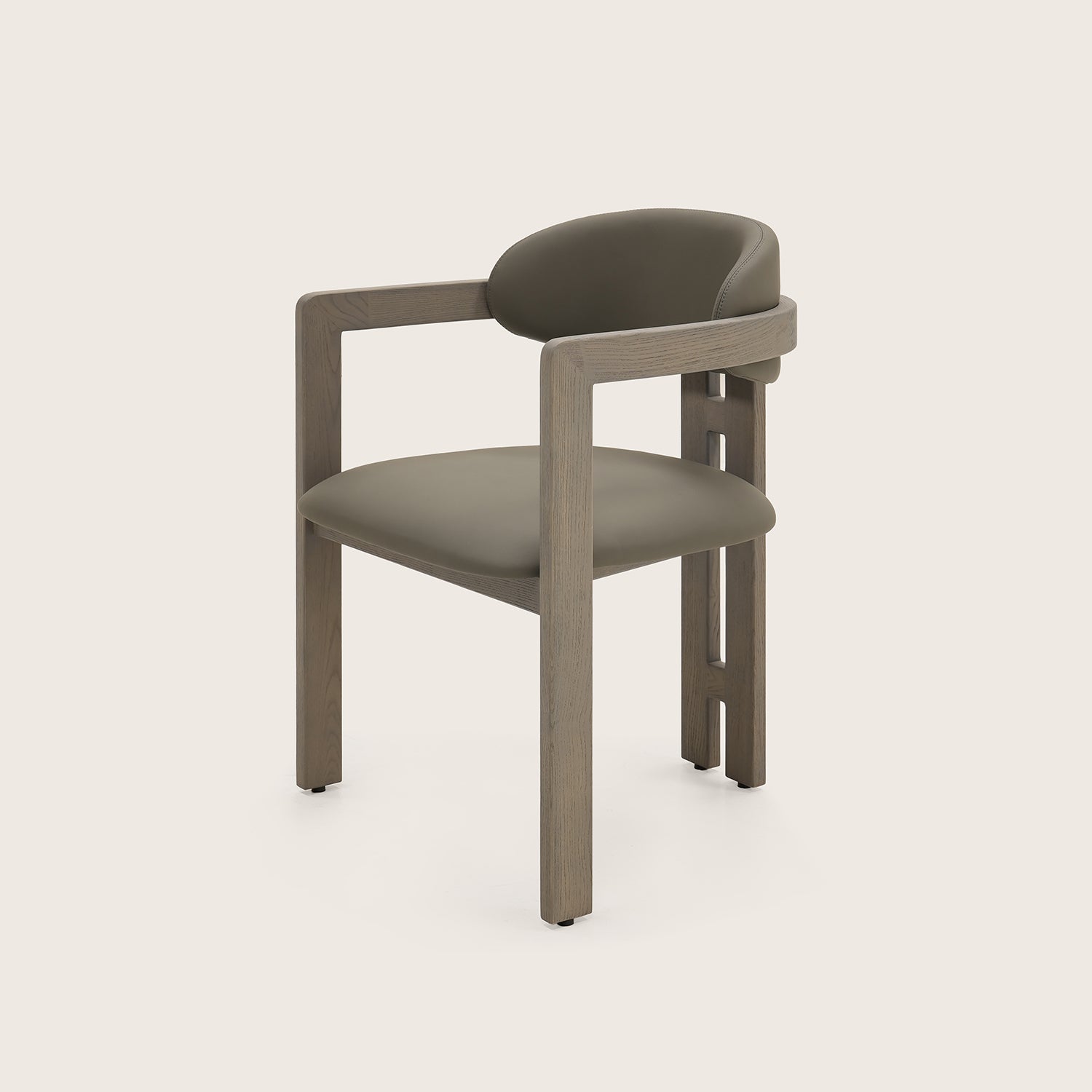 Galore Home Luxe Diner sedia pelle grigia 81 cm