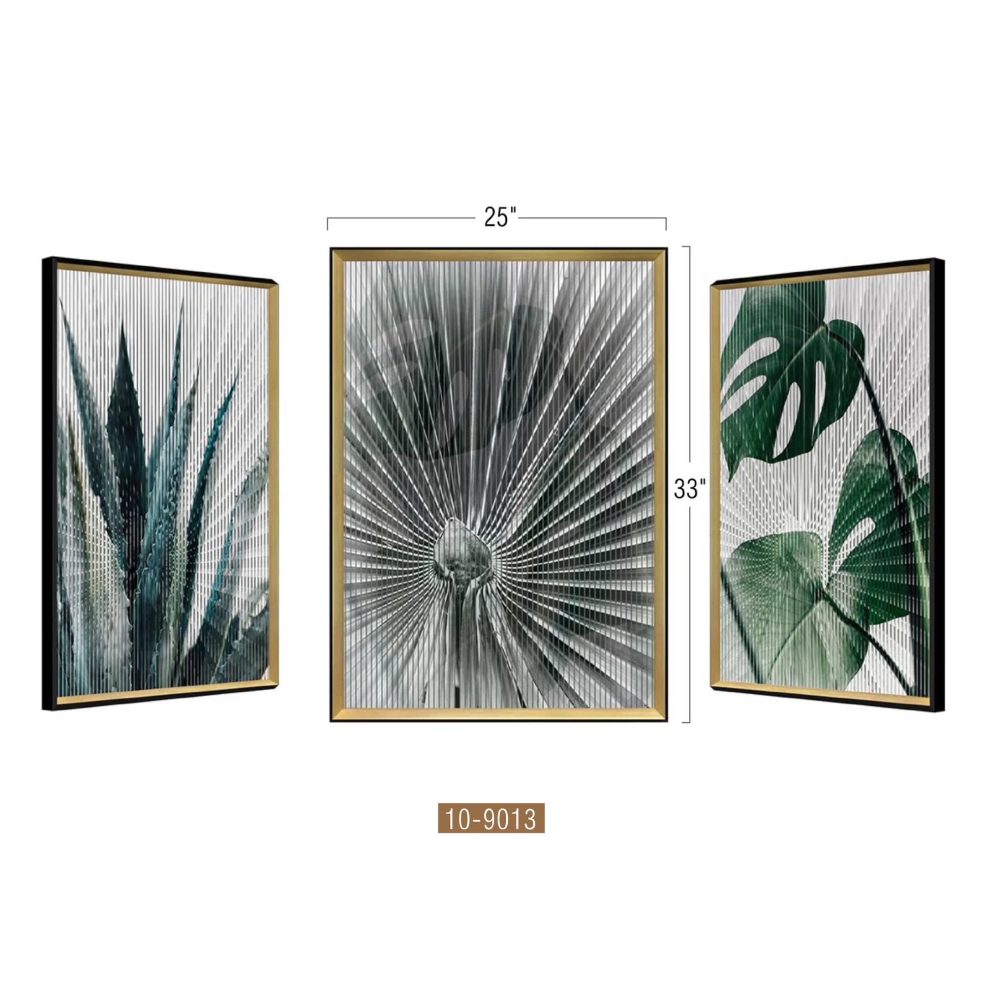 Galore Home Kinetic quadro botanico metallo