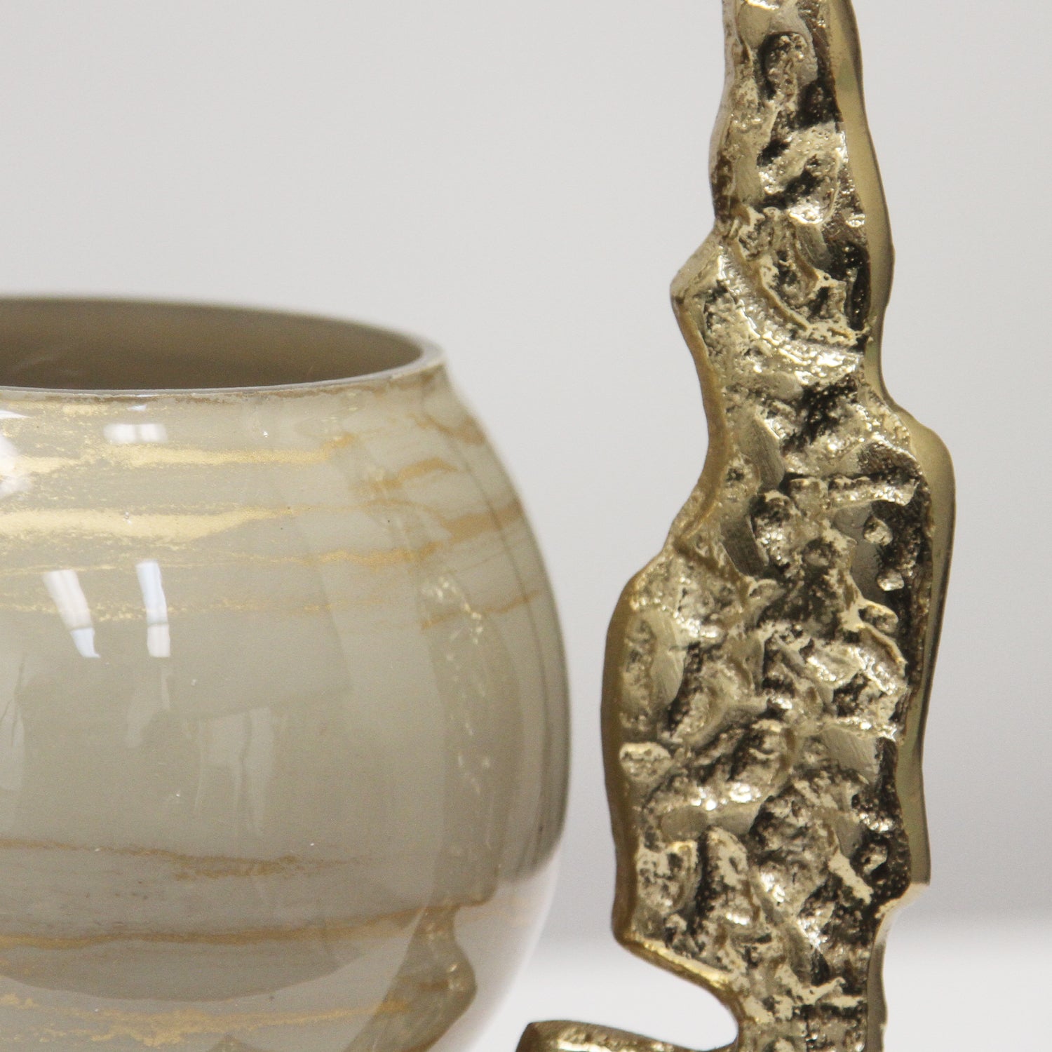 Galore Home Gilded Halo portacandele oro small