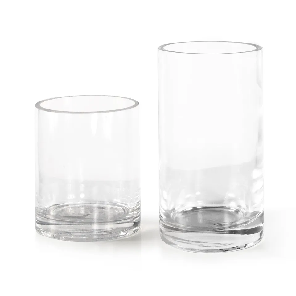 Galore Home cilindro vaso vetro trasparente U9339 24 pezzi