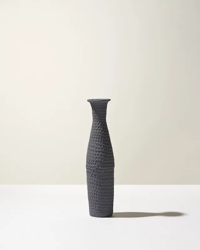 Ceramica Gatti 1928 Battuti Iota CB102 vaso blu Baltic mat