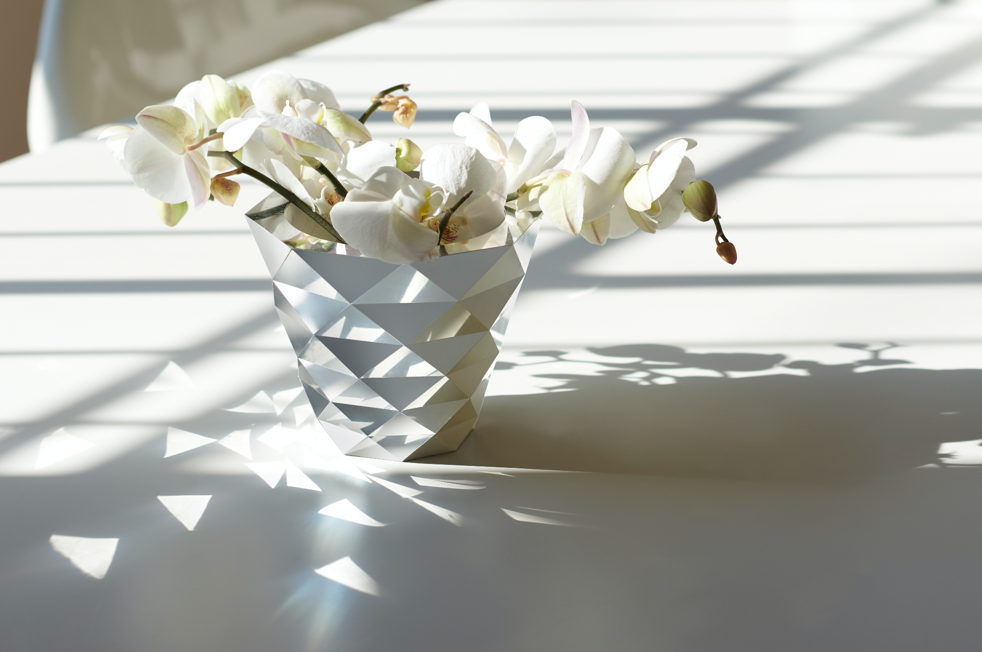 Cyrcus Design Frammenti Collection vasi set 3 pezzi alluminio specchio