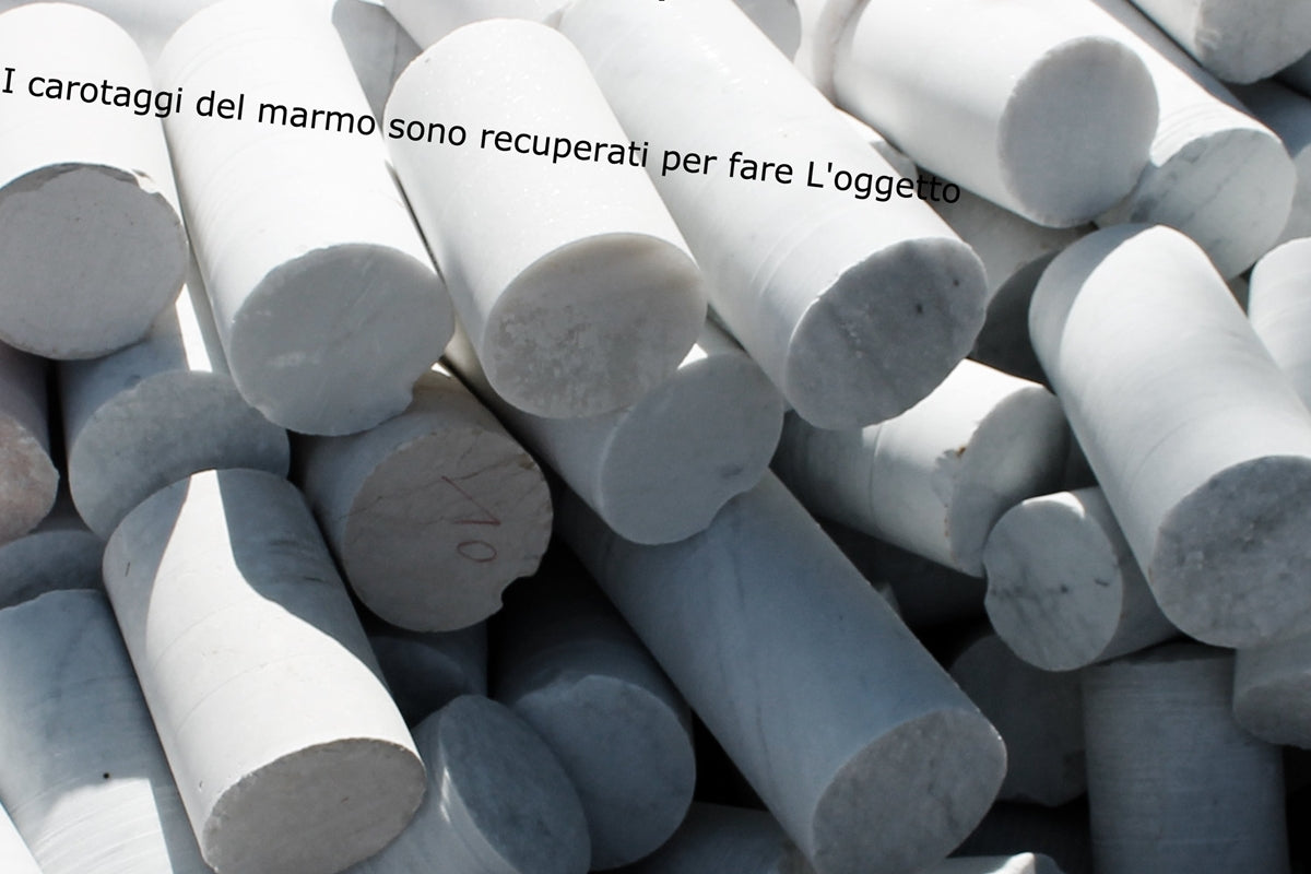 Cyrcus Design Calotta portacapsule marmo di Carrara 26 cm