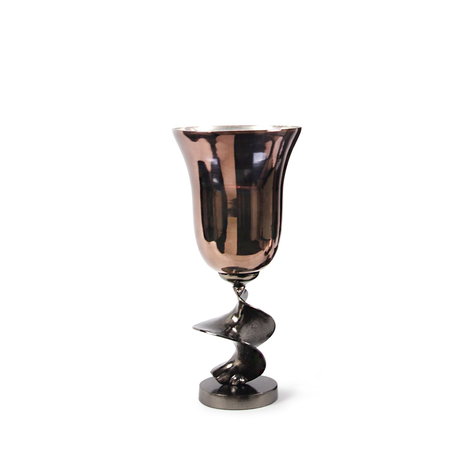 Galore Home Celeste vaso tromba grande ottone