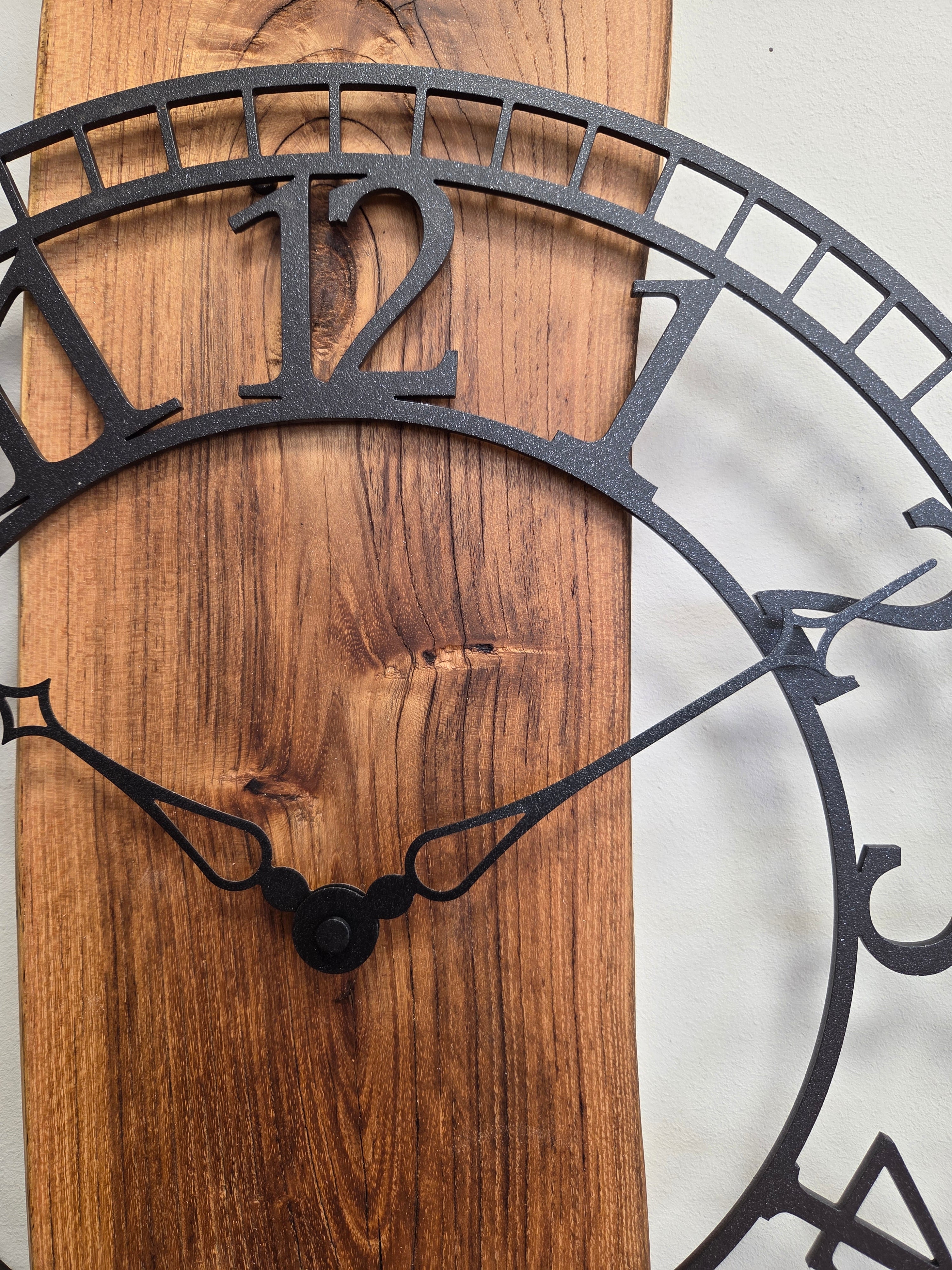 Sgualdini Simone Il Nido del Picchio orologio parete legno acacia 60cm