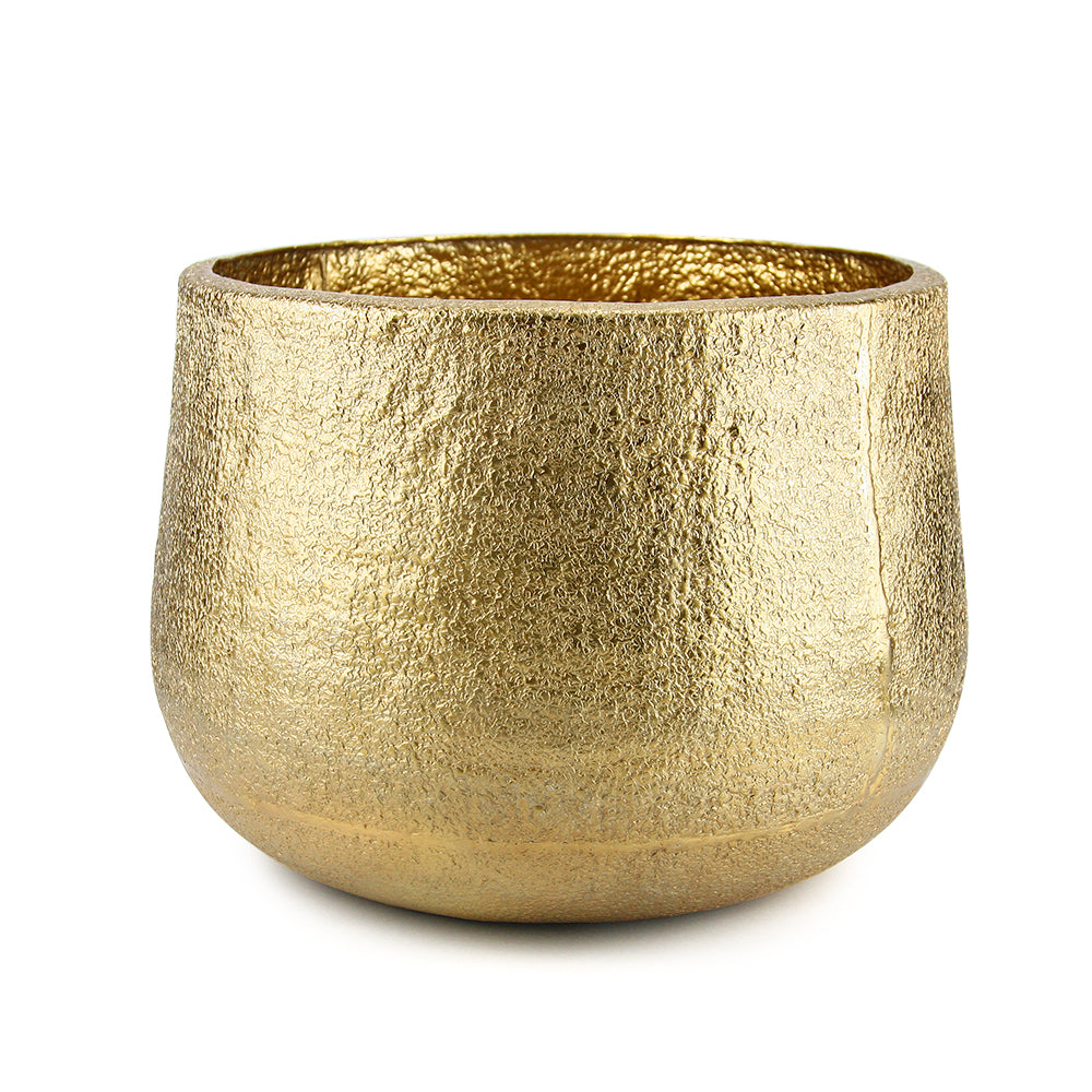 Galore Home Aureate portavasi grande oro opaco alluminio