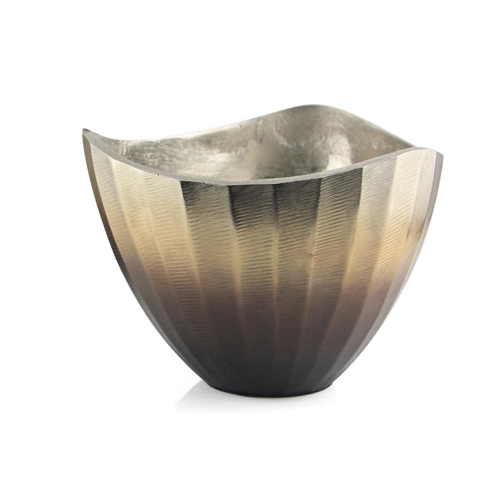 Galore Home Metal Gradient Centerpiece ciotola alluminio