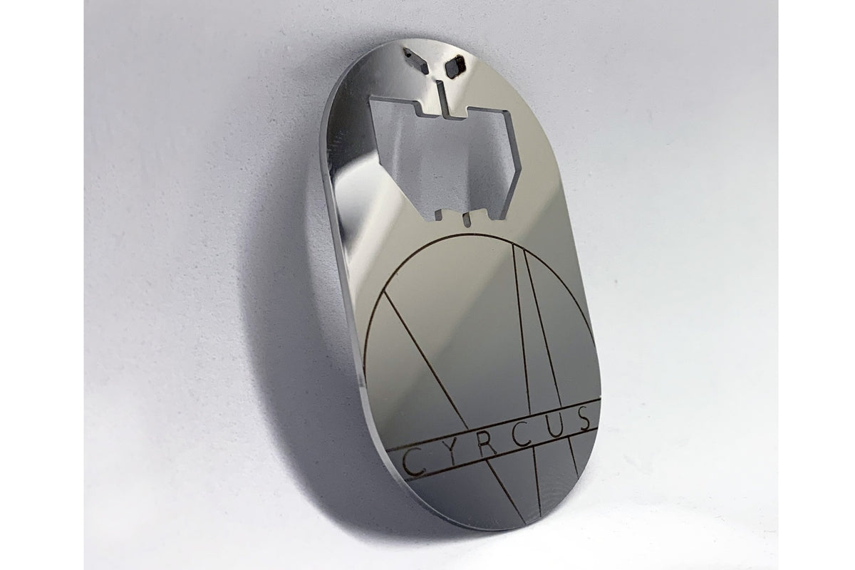 Cyrcus Design Magna-Crown apribottiglie acciaio specchio 43 mm