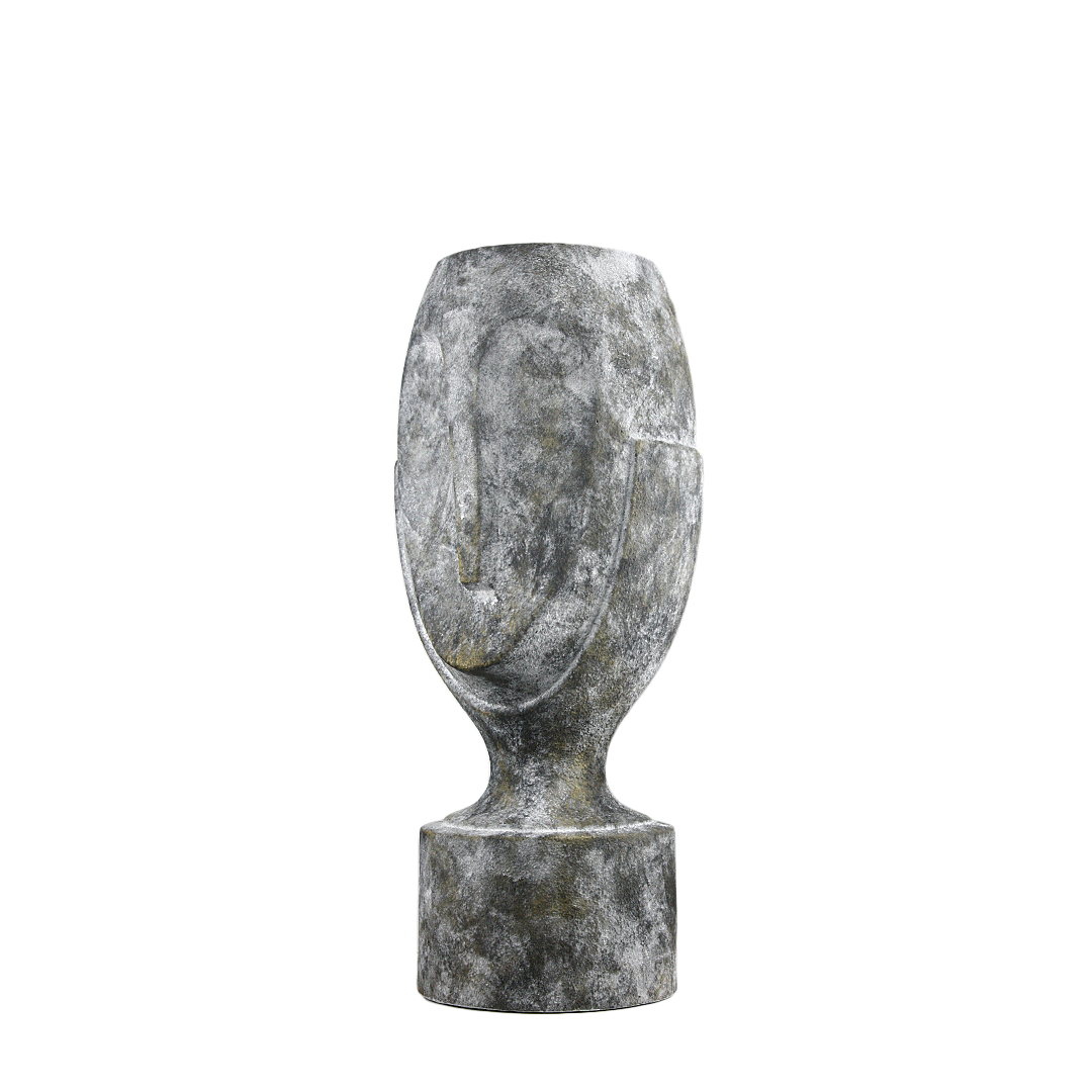 Galore Home Stoic Face vaso scultura Large bianco
