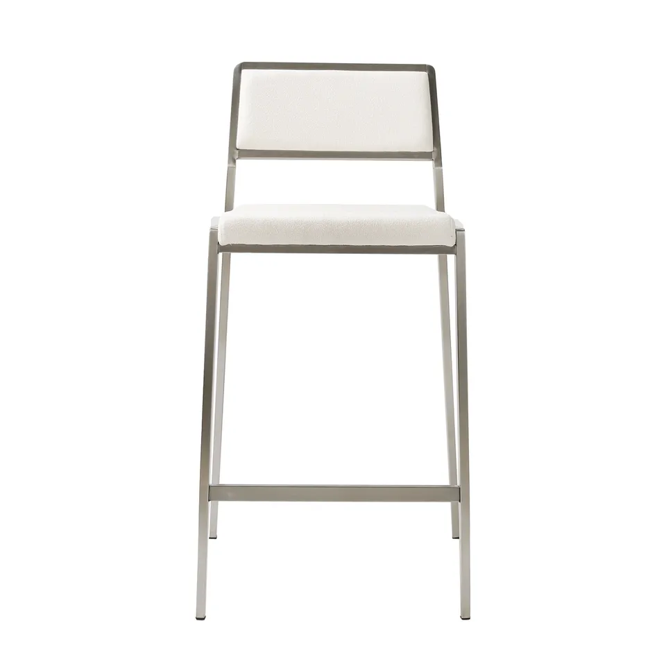 Galore Home Sleekline sgabello beige set 2 velluto