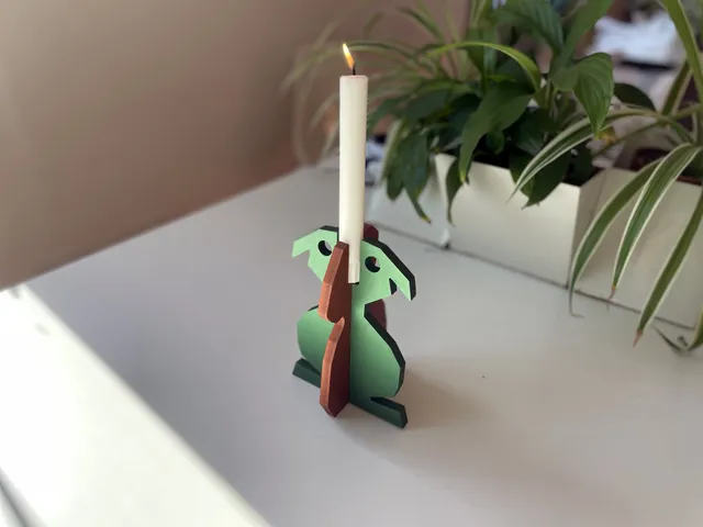Cyrcus Design Rabbit candelabro coniglio alluminio colorato