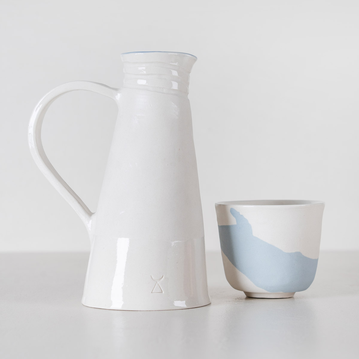 Atelier Alida Ceramiche 1 brocca in gres bianco 0,75 L