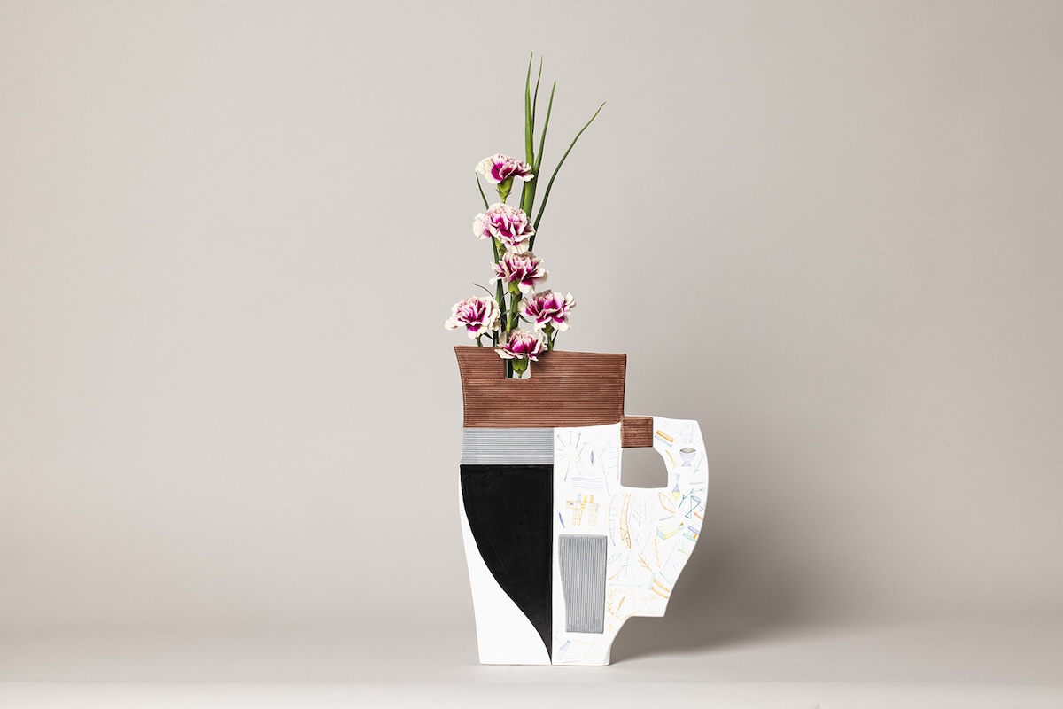 Ceramica Gatti 1928 Mimmo Paladino MP82 Andromaca scultura maiolica 42 cm