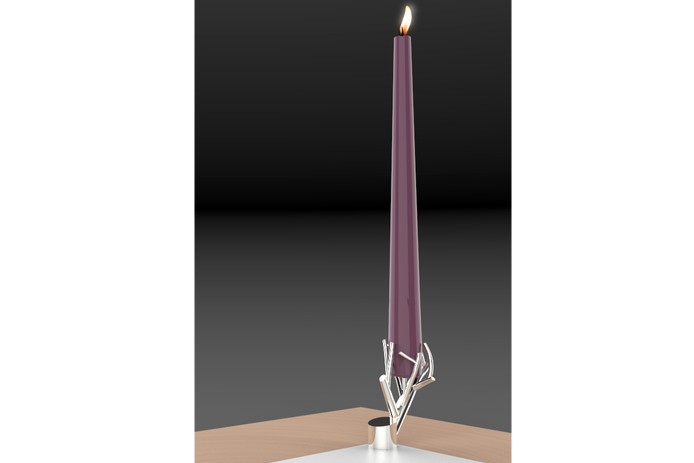 Cyrcus Design Tree Fire candelabro albero nylon nero magnete