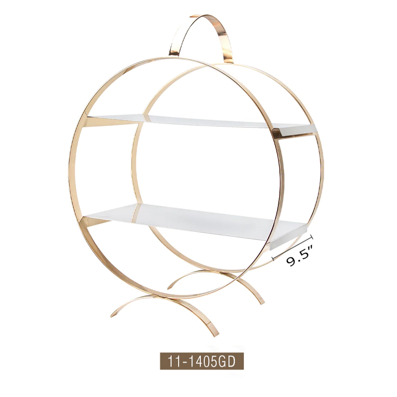 Galore Home Equinox alzata dolci due piani oro grande
