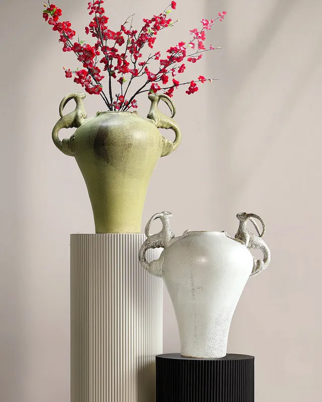Galore Home Guardian vaso ceramica senape 46 cm