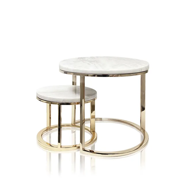 Galore Home Marble Alzata Marmo Set 2 Pezzi