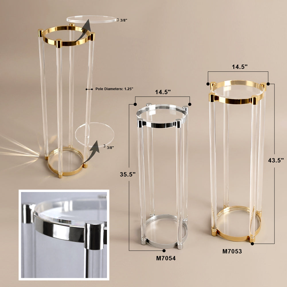 Galore Home Evanescent Colonna Espositiva Oro Large