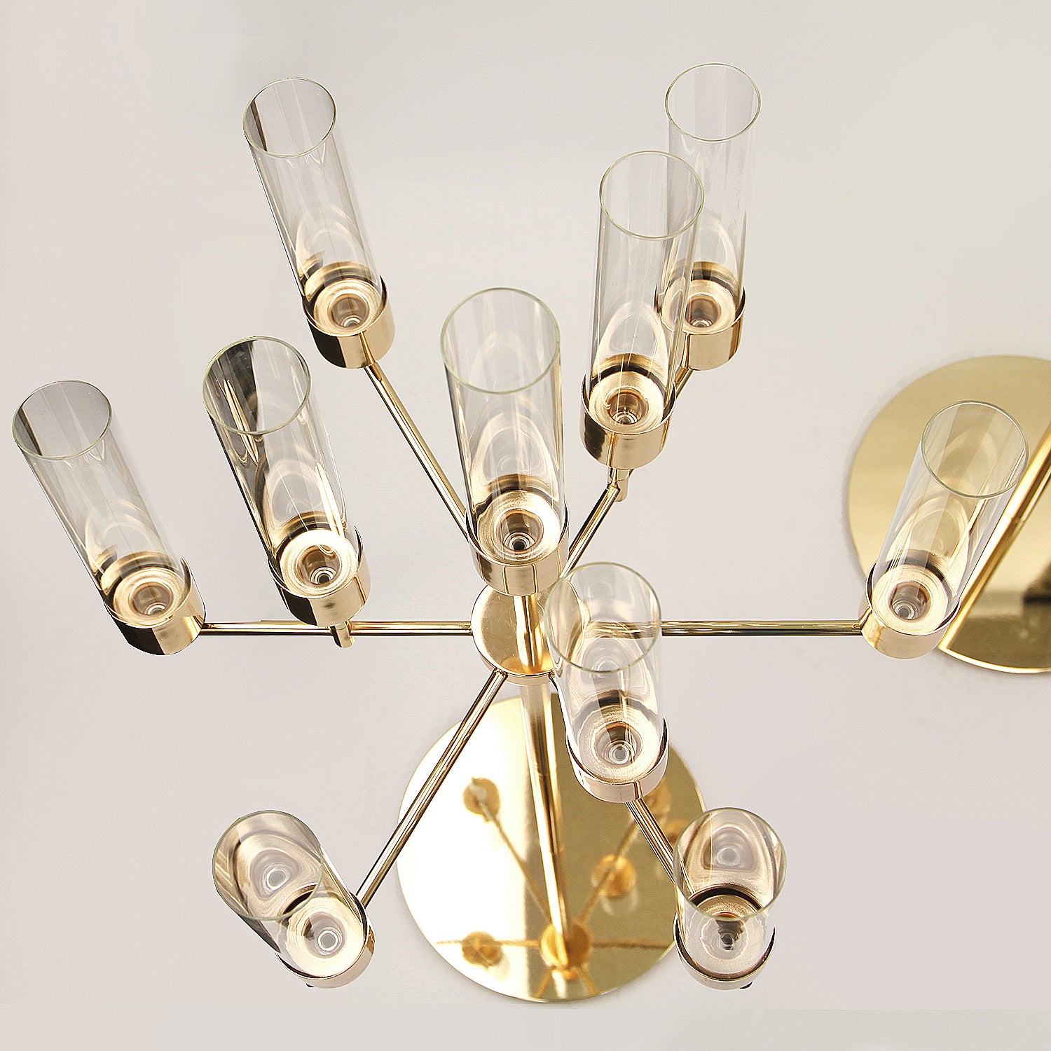 Galore Home 17 bracci candelabro da terra grande oro