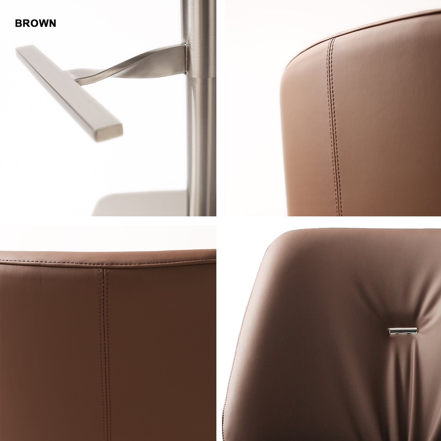 Galore Home Zeno Swivel sgabello bar marrone girevole