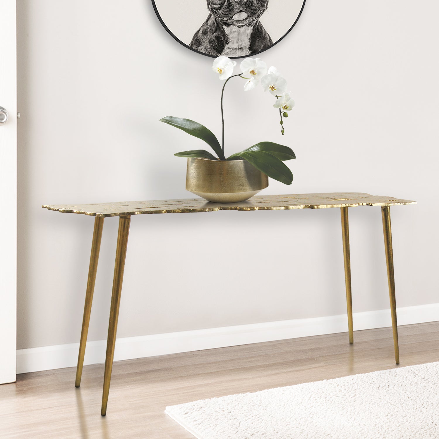Galore Home Inferno consolle oro Large 30205 alluminio
