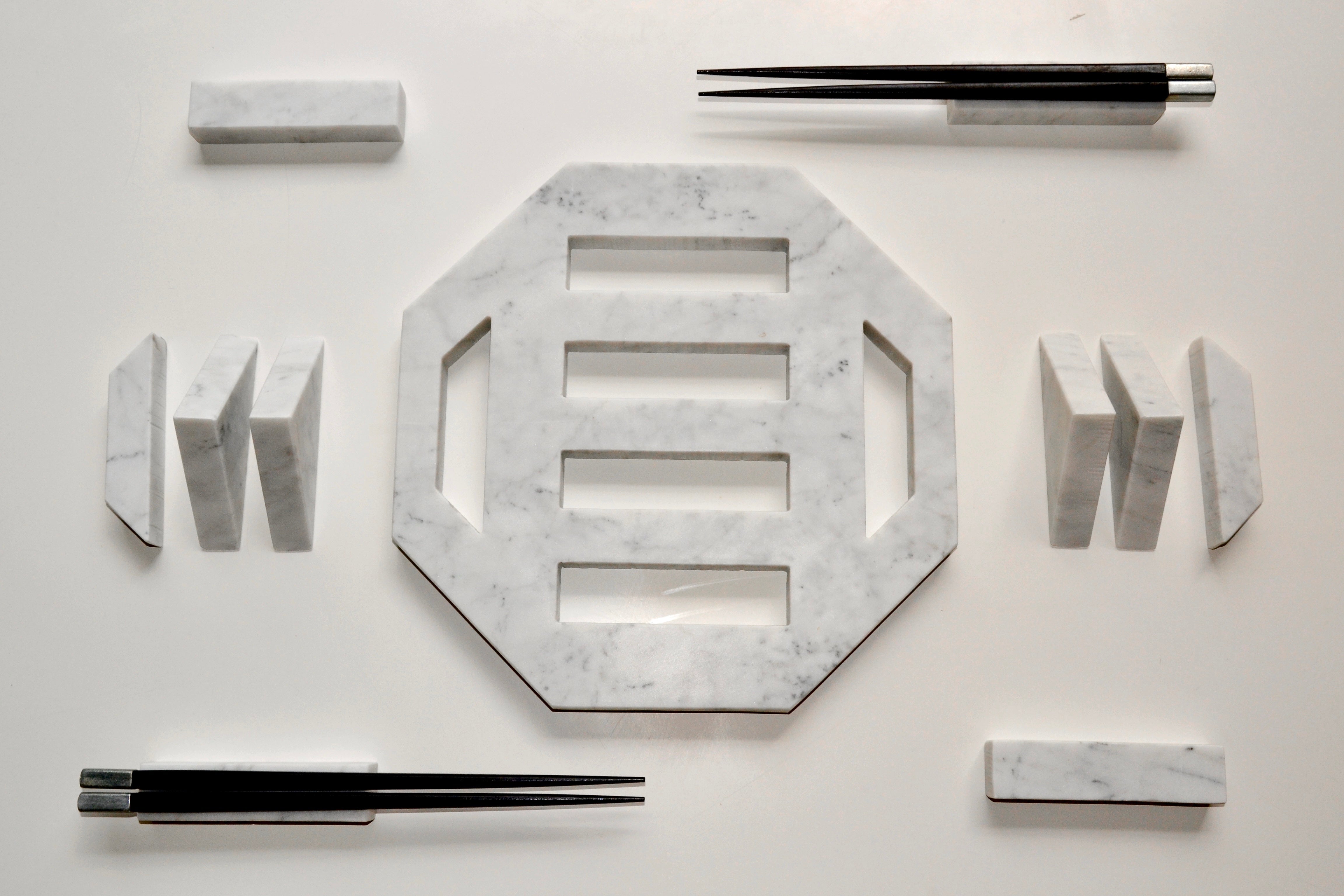 Cyrcus Design Tabula servizio da tavola marmo di Carrara