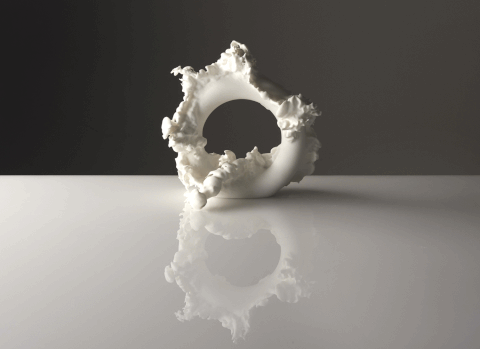 Cyrcus Design Feral lampada opera nylon bianco led 26 cm
