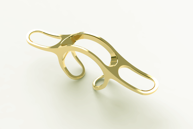 Cyrcus Design Ex Libris anello ottone oro rosa lettura