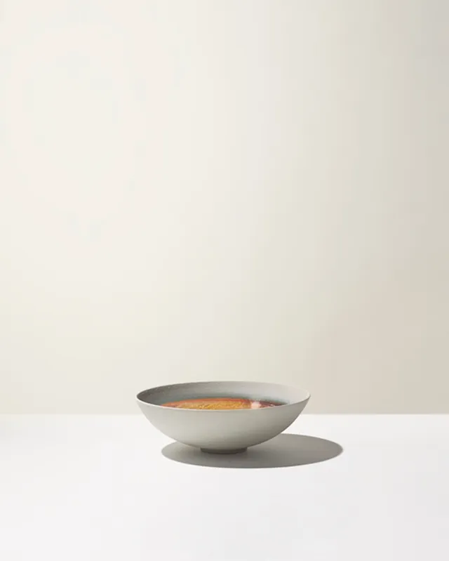 Ceramica Gatti 1928 Crateri Azzurro Polvere CC27 centrotavola basso