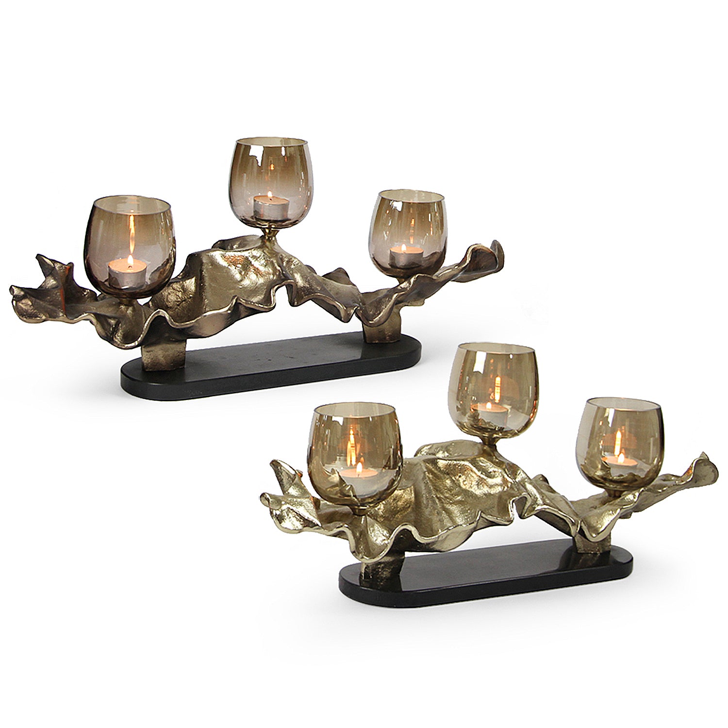Galore Home Trinity Glow G31-9903 portacandele bronzo