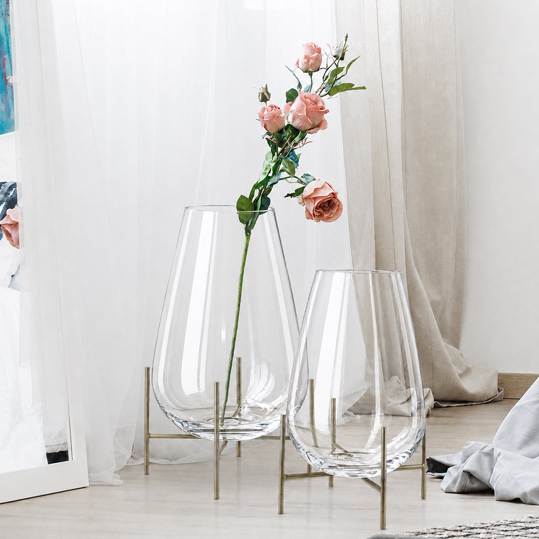 Galore Home Blooming terrario vetro Small con supporto