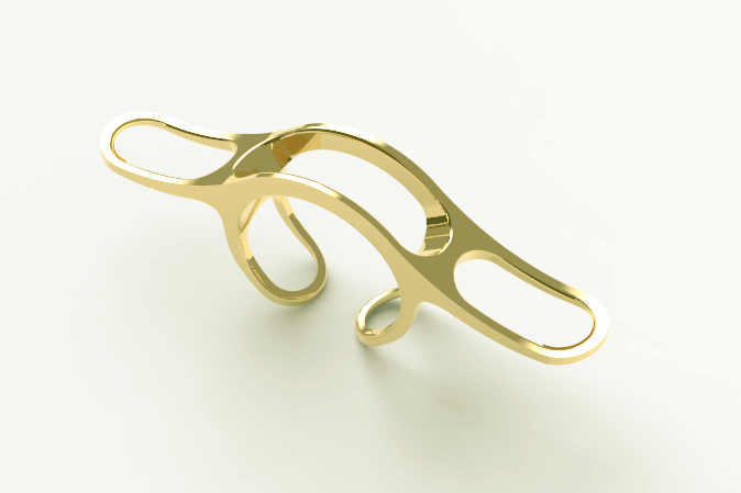 Cyrcus Design Ex Libris anello ottone oro rosa lettura