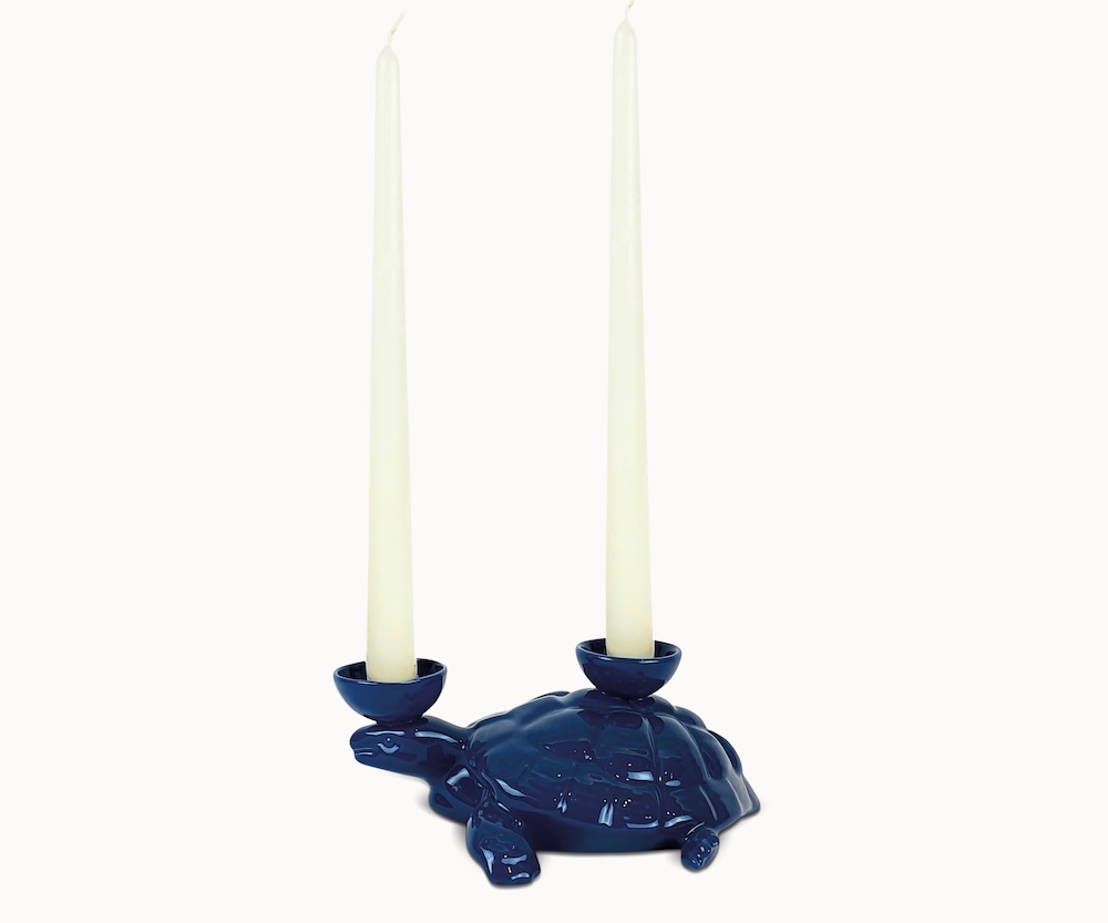 Ceramica Gatti 1928 Luce Selvaggia AC824 scultura tartaruga dipinta a mano