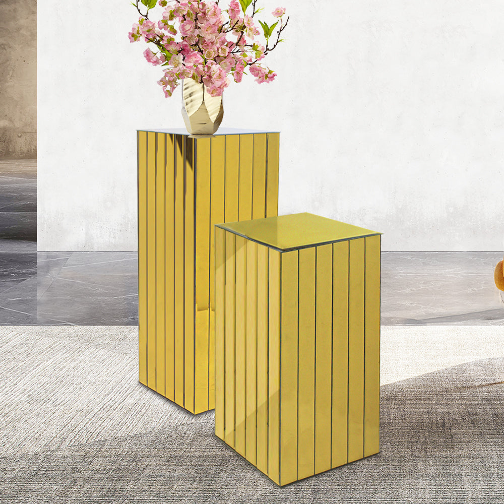Galore Home Segmented Mirror colonna specchio oro small
