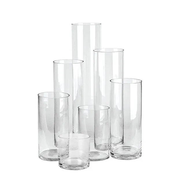 Galore Home U9372 vaso vetro cilindro 13cm set 12 pezzi