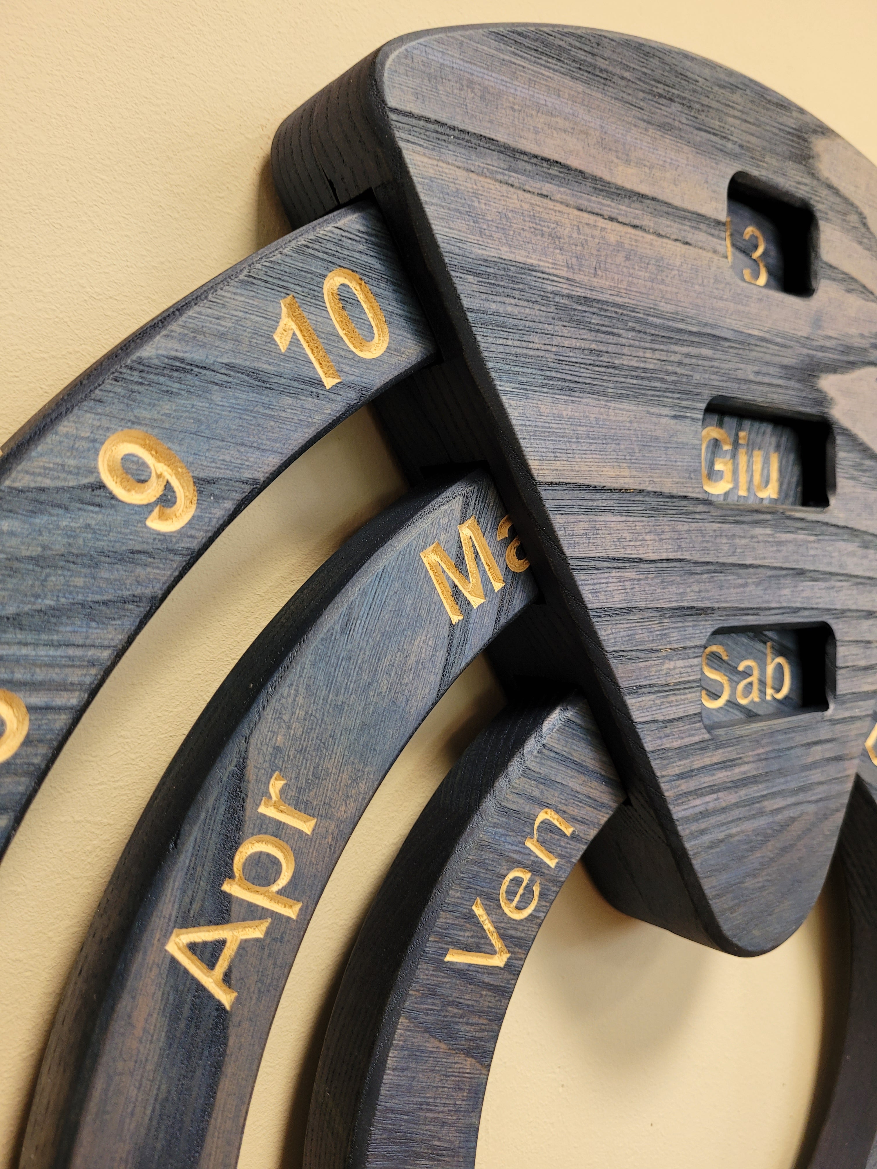 Il nido del picchio datario perpetuo rovere 50cm legno