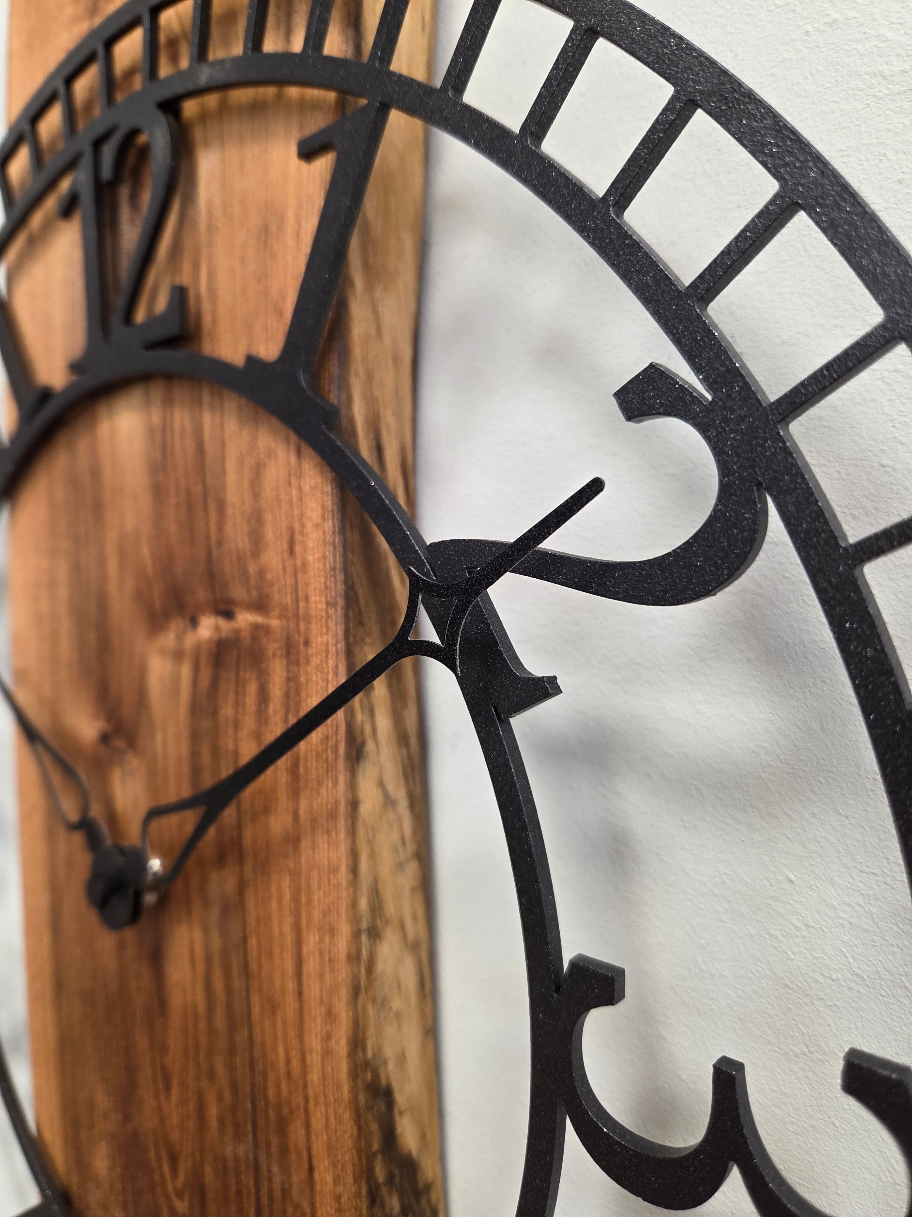 Sgualdini Simone Il Nido del Picchio orologio parete legno acacia 60cm