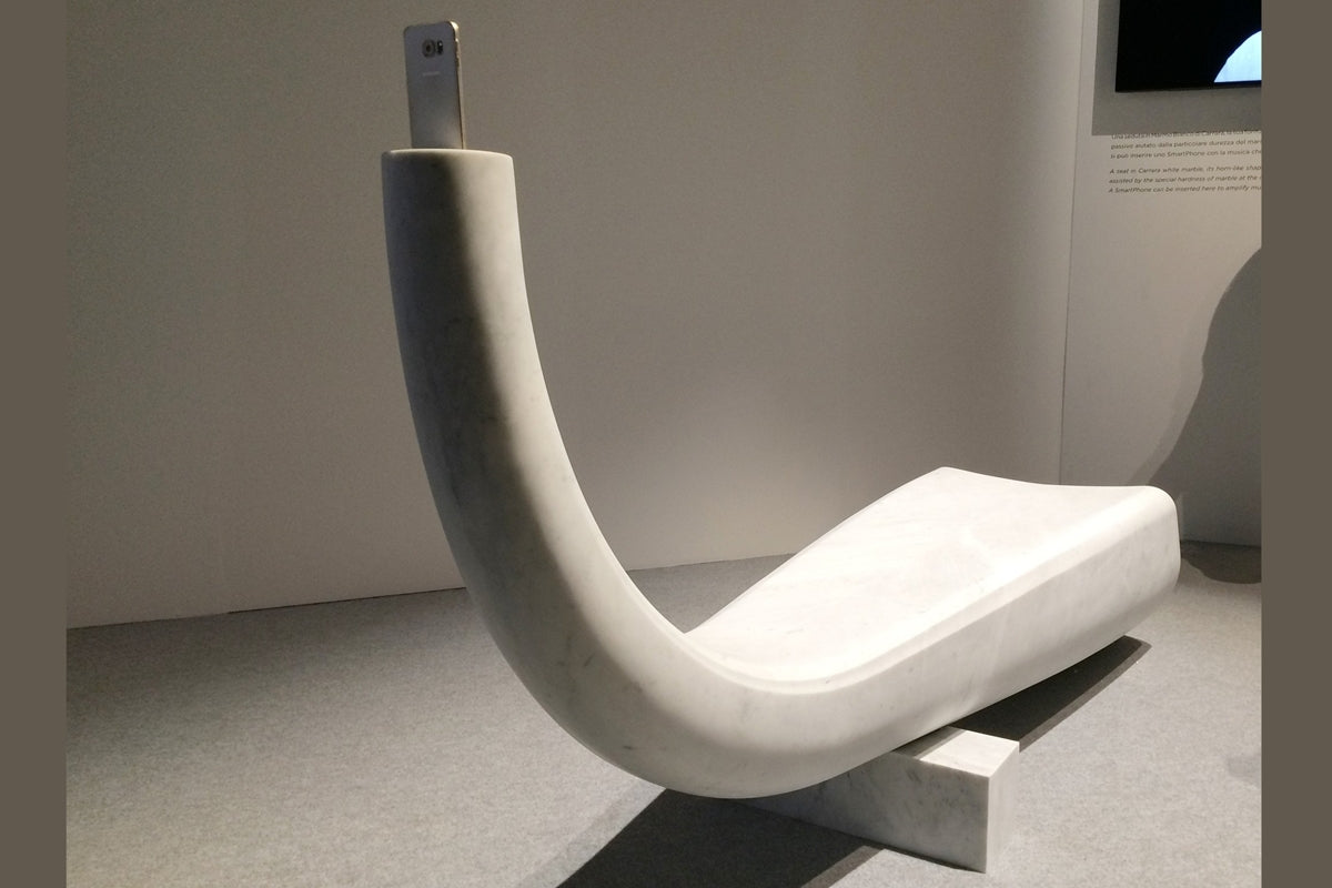 Cyrcus Design Play Panca panca sonora marmo Carrara 260 cm