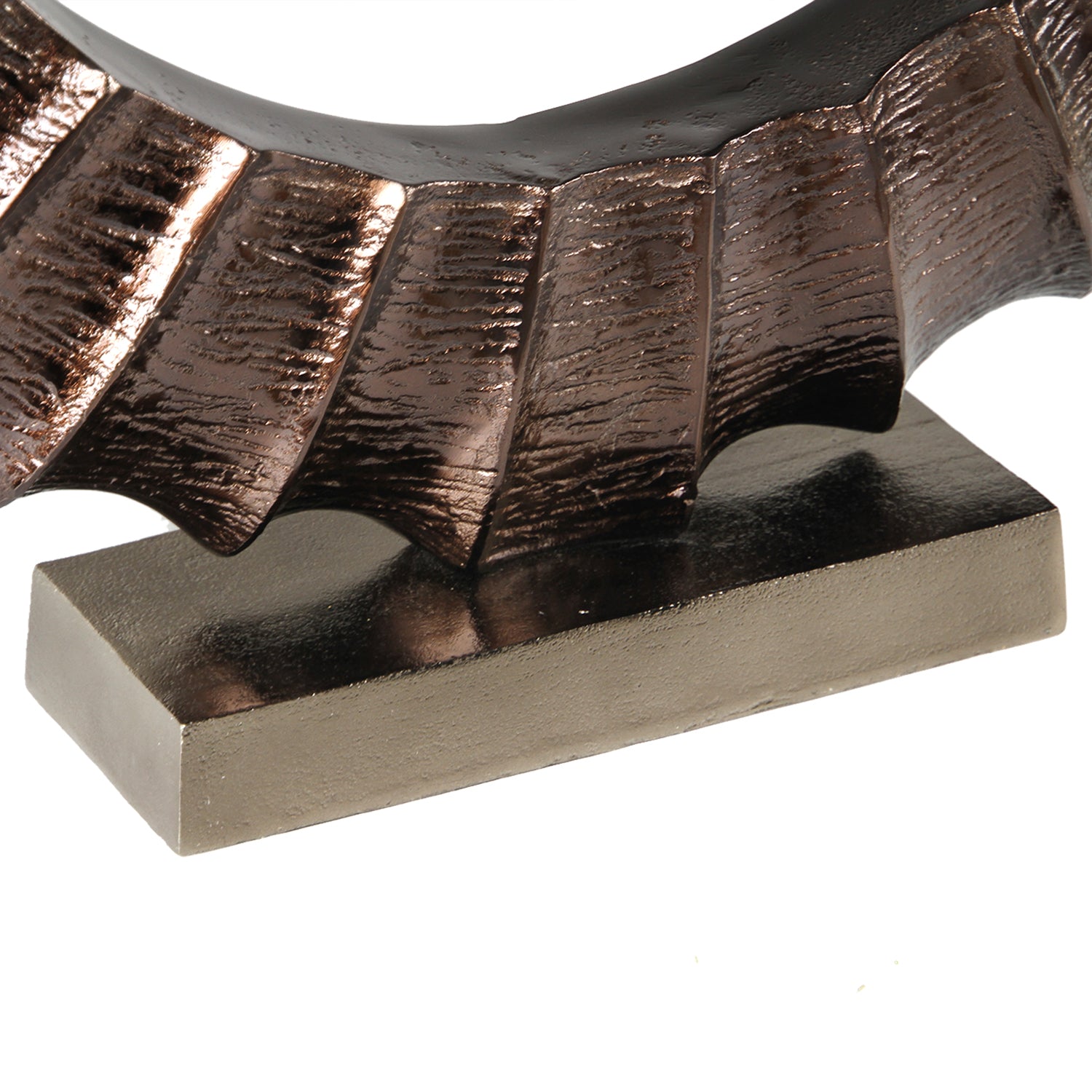 Galore Home Solstice Curve scultura da tavolo oro metallo