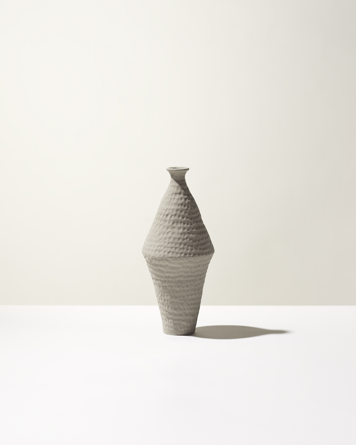 Ceramica Gatti 1928 Battuti Omicron CB106 vaso grigio opaco