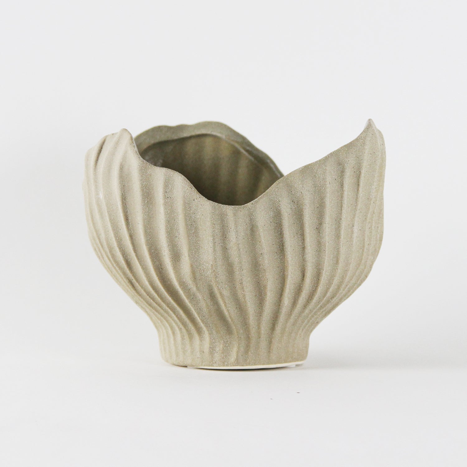 Galore Home Zenith vaso ceramica tortora